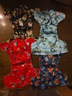 Sunbaby One Size Lot Of 4  Printed Cloth Diaper Covers