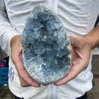 2 8lb Natural Blue Celestite Geode Quartz Crystal Mineral Specimen Healing
