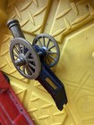 Antique Cast Iron Metal Brass War Cannon Original Model Old Vintage Rare