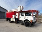 Pre-emission Diesel Under Cdl 60  Forestry Bucket Truck  Chipper Dump Boom