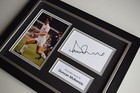 Duncan Mckenzie Signed A4 Framed Photo Autograph Display Everton Football   Coa