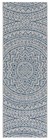 Safavieh Washable Indoor outdoor Runner Rug - 2 3  X 12  - Light Grey   Blue Cy8