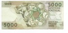 Portugal 5000 Escudos 1987 Vf Ch 2