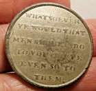1790s British Anti-slavery Society White Metal 1 2 Penny Token Superb   S-13