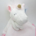 Carter Baby Security Blanket White And Pink Unicorn Cuddle Plush