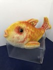 11    Long Vintage Mohair Steiff Flossy Goldfish Multicolored Stuffed Animal  si