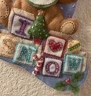 Bucilla Finished    baby Bear    18    Diag Felt Christmas Stocking 85432