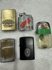 Vintage Lot Of 20 Lighters Camel Sturgis Chesterfield Us Navy Jack Daniel   s