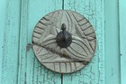 Vintage Wooden Hand Carved Hook Hanger 