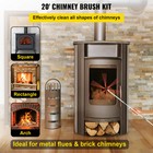 20ft Chimney Sweep Kit Chimney Cleaning Kit 6m Sooteater Chimney Cleaning