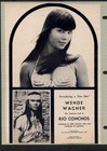 Wende Wagner -  Signed Cut Scrapbook Page   Candid Photo - Rosemary s Baby