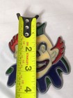 Vintage Circus Clown Leaded Stained Glass Enamel 3d Sun Catcher