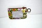Vera Bradley Cotton Zip Id Case In Evening Garden   50724-20992 Nwt
