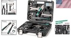 Complete 27-piece Bicycle Repair Kit - Stainless Steel Tools With Storage Case