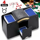 Automatic Card Shuffler - 1-4 Deck Usb-c Rechargeable Electric Shuffling Machine