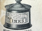 1888 Lh Thomas Ink Paper Bottle Mucilage Vintage Postal Advertising Cover X-rare