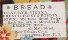 1880 s New Britain Ct Die Cut Trade Card  Emmett Bros Bread At 361 Main St  F826