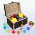  Wooden Box With Lock Decorative Small Vintage Trinket Treasure Chest Retro
