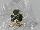 5 X Girl Scouts Guide  be Prepared  Pins With Clover Green Shamrock Golden Trim