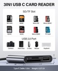 Usb C To Sd  Micro Sd Memory Card Reader  Type C To Sd Card Reader Adapter 2t   