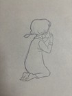 Walt Disney The Rescuers Penny Original Production Drawing Vintage