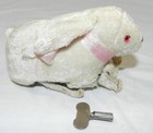 Vintage Wind-up Friendly Rabbit With Box And Key - Working