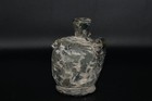 Genuine Ancient Roman Glass Vase With Decorated Pattern From Middle East