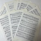 Sheet Music Pages Lot For Crafting 50 Sheets From Old Hymnals