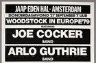 Woodstock In Europe     Rare Original Amsterdam 1979 Concert Poster   huge  