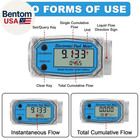 1  2 6-26 Gpm Inline Npt Thread Flowmeter  Digital Turbine Fuel Flow Meter  For