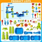 5 Tier Water Table Toys For Toddlers Kids 1-3 4-8 Sand Rain Showers Pond