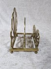 Brass Mail Napkin Holder Desk Organizer Vintage The Import Collection Taiwan Roc