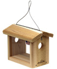 Kettle Moraine Hanging Cedar Bluebird Mealworm Feeder  8515 Offer Mealworms