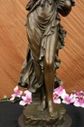 Art Deco Greek Goddess Of Wine Bronze Classic Artwork Sculpture Figurine Figure