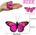 6pcs Artificial Feather Butterfly Decorations Artificial Butterflies For Crafts