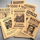 Wanted Posters Parchment Set