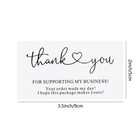 200pcs Thank You For Supporting My Business Cards 2 X 3 5 Inches   9 X 5 Cm S   