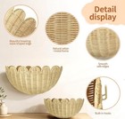  Woven Wicker Wall Hanging Straw Basket Decor 