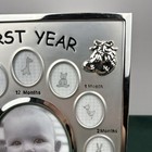 Malden Baby First Year Picture Frame 13 Opening Silver 10x7 Months