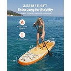 Inflatable Stand Up Paddle Board 11 6  Sup Surfboard With Paddle Accessory
