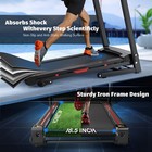 16 5 Inch Wide Foldable Home Treadmill W  Incline   Fitness Tracking App  3 5 Hp