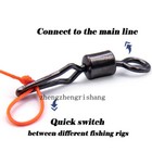 Fishing Rolling Barrel Swivel Fast Rotation Fishing Lure Line Connector 12 -1 0 