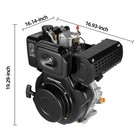 186fa 10hp Single-cylinder Air-cooled Diesel Engine Fits Micro-tillers generator