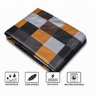 Checkered Salon barber Hair Cutting Cape Black Gray Brown Waterproof Antistatic