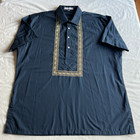 Barong Warehouse Navy Blue Filipino Office Barong Tagalog - Men s 2x-large - New