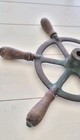 Vintage Brass   Metal Ships Wheel