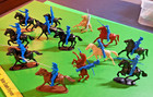 Large Lot Of Cts Mtd  Alamo-mexicans On A Variety Of Horses       