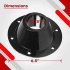 Tongass  2-pack  Black Aluminum Rv Table And Floor Mounting Standard 