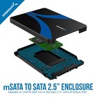 Sabrent Msata To 2 5 Inch Sata Iii Aluminum Inch Iii  Blue