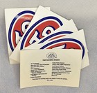 Set Of 5 Stp Stickers  Vintage  2 5    3 75 